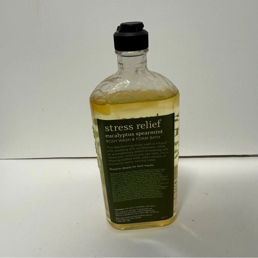 Bath & Body Works Stress Relief Eucalyptus Spearmint Foam Body Wash 10 OZ HTF